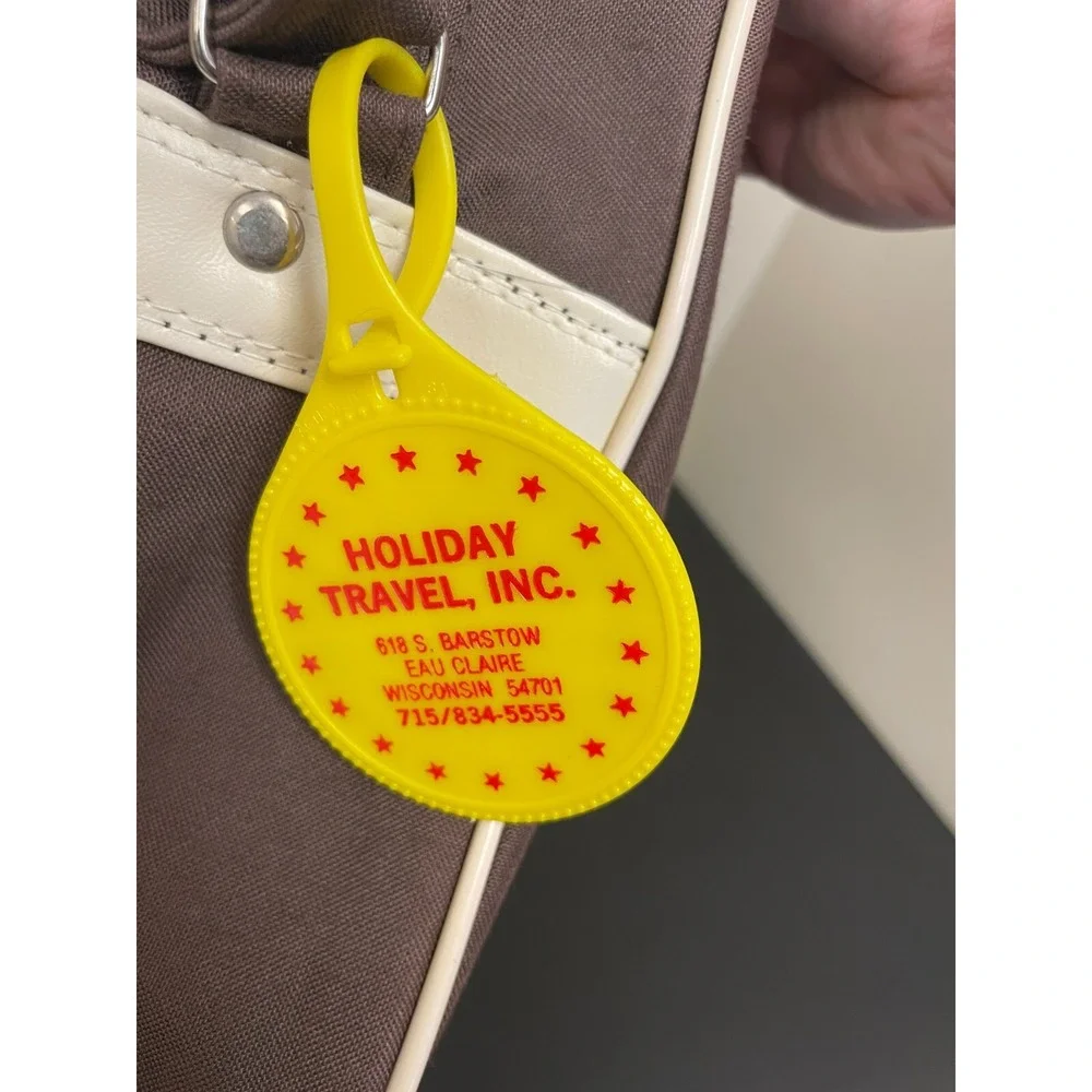 Vintage Holiday Travel Service Luggage Bag 14